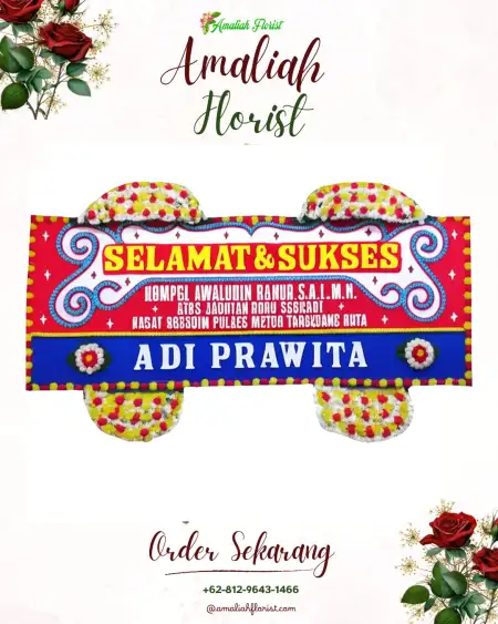 Papan Bunga Ucapan Selamat Mam